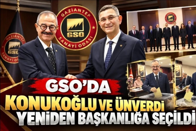 GSO'da Konukoğlu ve Ünverdi yeniden başkanlığa seçildi GSO'da Konukoğlu ve Ünverdi yeniden başkanlığa seçildi