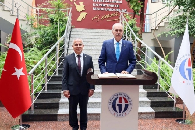 TBMM Başkanı Numan Kurtulmuş, GAÜN Rektörlüğünü ziyaret etti. TBMM Başkanı Numan Kurtulmuş, GAÜN Rektörlüğünü ziyaret etti.