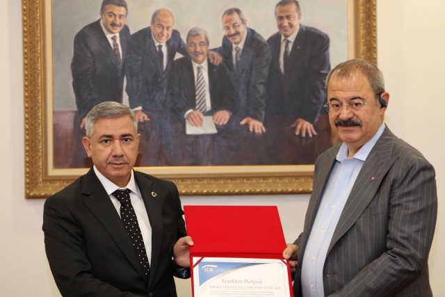 SANKO Holding’e SGK’dan teşekkür belgesi