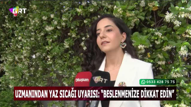Uzman Diyetisyen Tuğba OSANMAZ’dan “Yaz aylarında beslenme” ile ilgili önemli açıklamalar