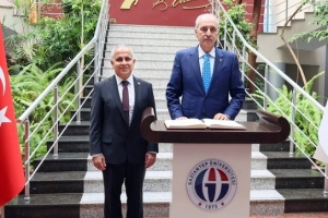 TBMM Başkanı Numan Kurtulmuş, GAÜN Rektörlüğünü ziyaret etti.